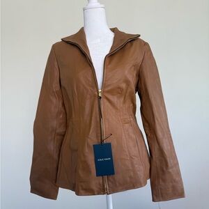 Cole Haan Women's Brown Leather Jacket